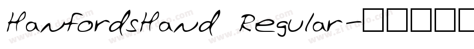 HanfordsHand Regular字体转换